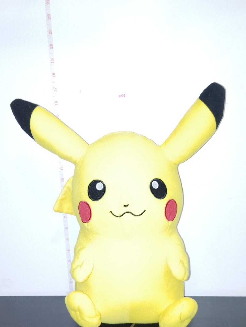 16 Inch Pokemon Pikachu Yellow Plush with Black Ear Tips and Red Cheeks - Picture 7 of 7